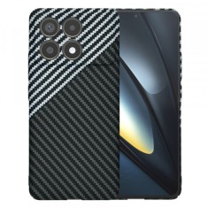 Husa pentru Xiaomi Poco F6 Pro, Techsuit, Carbonite FiberShell, Neagra Gri