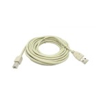 Cablu USB 2.0 A la USB B pentru impimanta 5m crem Micro Connect, Gembird