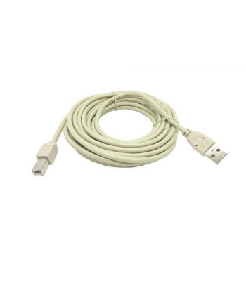 Cablu USB 2.0 A la USB B pentru impimanta 5m crem Micro Connect Gembird foto