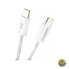 Cablu Date si Incarcare USB-C - USB-C Blue Power NB-Q273 60W 1m Alb