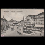 Carte poștală veche Oradea &ndash; Piata B&eacute;mer (cu Primaria in Spate) &ndash; 1917