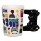 Cană Ceramică 3D, Model Joystick, Multicolor, Capacitate 375 ml