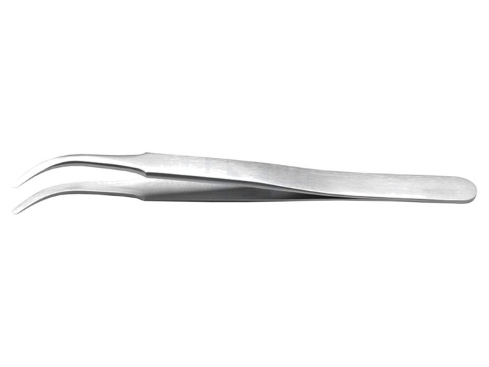 Pensetă &icirc;ndoită 120mm, v&acirc;rf plat