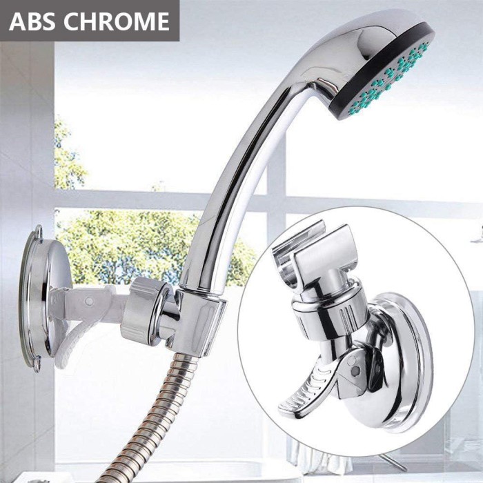 Suport para dus, ABS, 10 cm, Argintiu