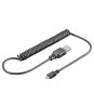 Cablu spiralat USB la micro USB 1m Goobay