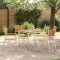 vidaXL Setdediningpentrugrădină 5 pcs Maro Lemn de tec masiv 3334782