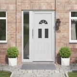 vidaXL Jardinieră 2 pcs Alb 30 x 30 x 30 cm Oțel 883811