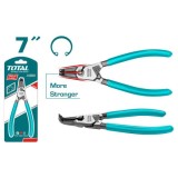 TOTAL - CLESTE PENTRU PENTRU SIGURANTE INTERNE - CAP INDOIT - 7&quot;/180MM (INDUSTRIAL) PowerTool TopQuality