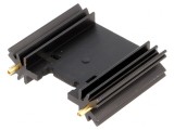 Radiator Extrudat Negru TO220 TO3P 38.1x45x12.7mm