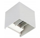 Cumpara ieftin Aplica LED De Perete Interior/Exterior Techstar&reg; tip Cub, Putere 6W, Culoare Lumina 6500K, 1100 Lm, 10x10 Cm, IP 65, Alb