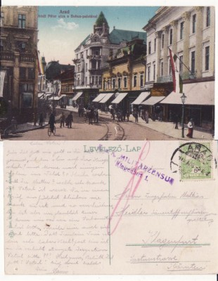 Arad -animata, cenzura WWI, WK1-rara foto