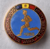 Spartachiada de vara a Tineretului 1962 insigna elevi, scolari - pionieri