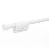 Bara perdea dus, telescopica / extensibila, metal, alba, inele incluse, 2244, 120 / 210 cm