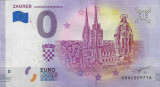 !!! RARR : 0 EURO SOUVENIR - CROATIA , ZAGREB - 2019.1 - UNC