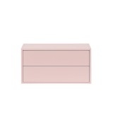 Dulap de perete Boxie, 2 sertare, 40x80x37 cm, roz, placa mobilier 18mm, modern, modular