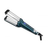 Placă de ondulat Fakir Sapphire Luxe Wag, &Icirc;nveliș ceramic cu Keratină și Ulei de Shea, 10 setări temperatură (130&deg;C - 230&deg;C), Diametru 16 mm, Ionizare