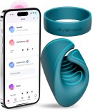 Masturbator Barbati Lovense Gush, Control App, Silicon, Waterproof, Verde, Reglabil, Hands-Free