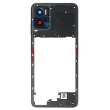 Carcasa Mijloc Motorola Moto E22 / E22i Neagra + Buton Volum, Bulk
