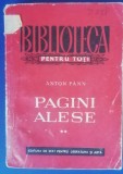 Myh 44f - BPT - Anton Pann - Pagini alese - volumul 2 - ed 1953