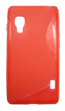 Husa silicon S-line rosie pentru LG Optimus L5 II E460