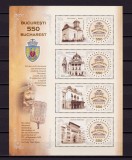 RO 2009 LP 1845a &quot;Bucuresti-550 de ani&quot; , serie in bloc,colita 451 , MNH