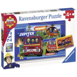 Puzzle Echipa Pompier Sam,2X24Piese, Ravensburger