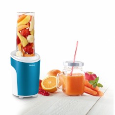 Blender Trisa Power Smoothie 6930.12, cutit cu 4 lame, 21.000 rpm, Albastru - RESIGILAT