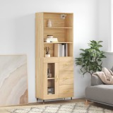 vidaXL Dulap &icirc;nalt, stejar sonoma, 69,5x34x180 cm, lemn compozit