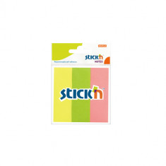 Stick Notes Index 76 X 25 Mm, 3 X 50 File/set, Stick&amp;quot;n - 3 Culori Neon foto