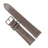 Curea Ceas Matteo Ferari &ndash; Piele Natural? Gri, Imprimeu Crocodil, 20mm