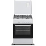 Aragaz Heinner HFSC-SME60WH, Gaz, 4 arzatoare, 60 cm, Alb