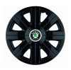 Set 4 Capace Roti, potrivite jantelor de R14, pentru Skoda, model Cosmos Negru, Autohelix MSA