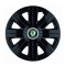 Set 4 Capace Roti, potrivite jantelor de R14, pentru Skoda, model Cosmos Negru
