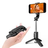 Mini selfie stick Bluetooth cu telecomanda Asteroid GSM Q11, 74cm