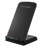 Incarcator Wireless Telefon Tip Stand, Posibilitate Incarcare Rapida 5V 2A
