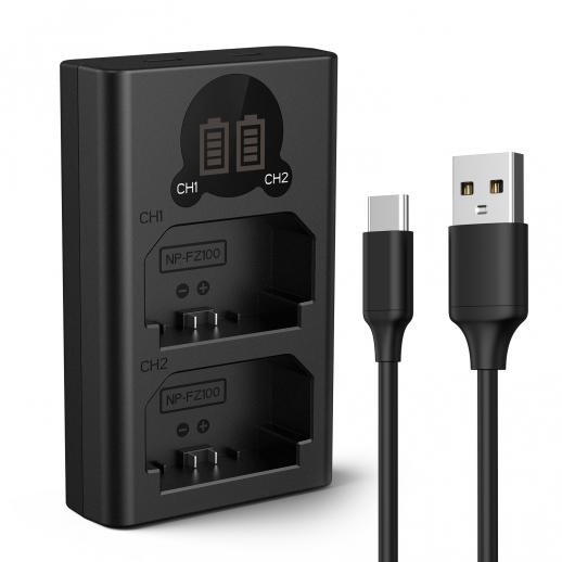 Incarcator Dublu Baterii K&amp;F Concept NP-FZ100 Battery Charger
