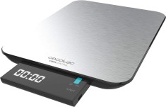 Cantar de bucatarie Cecotec Smart Cook Control 9000, Inox, 10kg, rezistent la apa, masurare solode si lichide