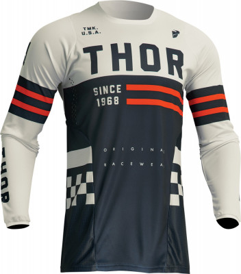 Tricou motocross/enduro Thor Pulse Combat, culoare belumarin/alb, marime M Cod Produs: MX_NEW 29107092PE foto