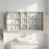 vidaXL Set dulap baie pentru 3 pcs 106 x 16 x 62,5 cm Lemn compozit 3403792