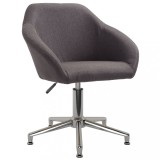 Cumpara ieftin Scaun de birou pivotant, gri taupe, material textil