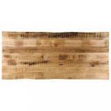VidaXL Blat de masă contur natural 140x60x3,8 cm lemn masiv mango brut