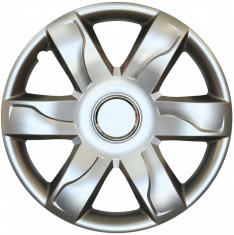 Set capace roti Dacia Logan, pe 15 inch, culoare Silver, 15-318 foto