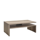 Cumpara ieftin Masuta Cafea Living Adore, 110x42x65 cm, MDF Melaminat, Alb/Lemn Natural