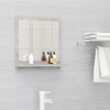 Oglinda Baie vidaXL Gri Beton 40x10.5x37cm PAL cu Raft Depozitare - Oglinda Perete Baie Moderna
