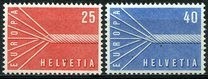 Elvetia 1957 - Europa 2v.neuzat,perfecta stare(z) foto