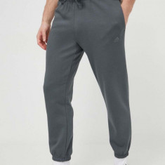 adidas pantaloni de trening culoarea gri, uni IW1187