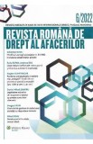 Revista Romana de drept al afacerilor Nr.6/2022