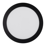 Mini Panou LED Rotund Negru ST 20W 6400K IP40 - NOVELITE