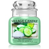 Village Candle Sea Salt Cucumber lum&acirc;nare parfumată 389 g
