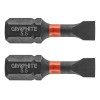 Set 2 Biti Impact GRAPHITE SL5.5x25mm, 1/4&quot;, Otel S2, HardWork ToolsRange - Durabilitate &amp; Precizie
